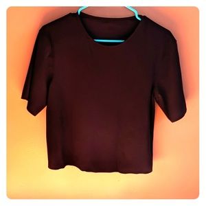 Lululemon crop business top luxtreme maroon size 8